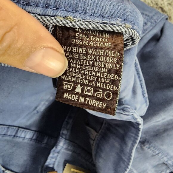 Jack of Spades Jeans Mens 33x34 Blue Stretch High Roller Straight Leg *NWT* - Picture 16 of 16